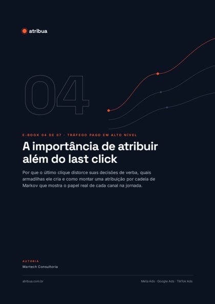 Capa do e-book 04 da Atribua: Atribuição além do last click